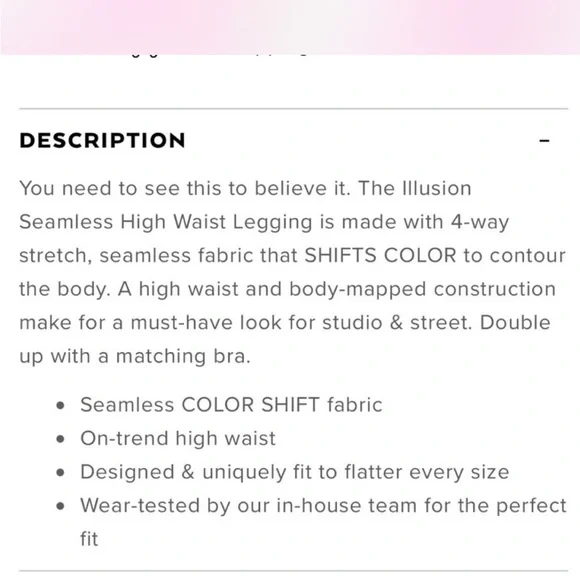 Alo Yoga Pink Illusion Seamless High Waist in electric violet and acid lime - Picture 6 of 6